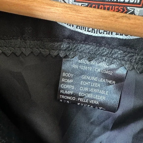 Harley Davidson Women’s L Moto Leather Jacket Heavy Genuine Leather - Picture 3 of 10